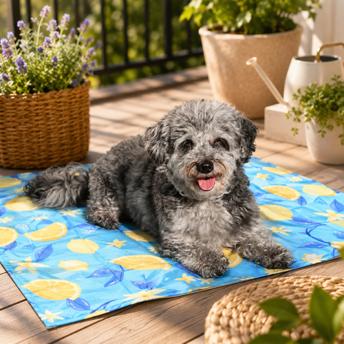 Lemon Gel Cooling Pet Mat