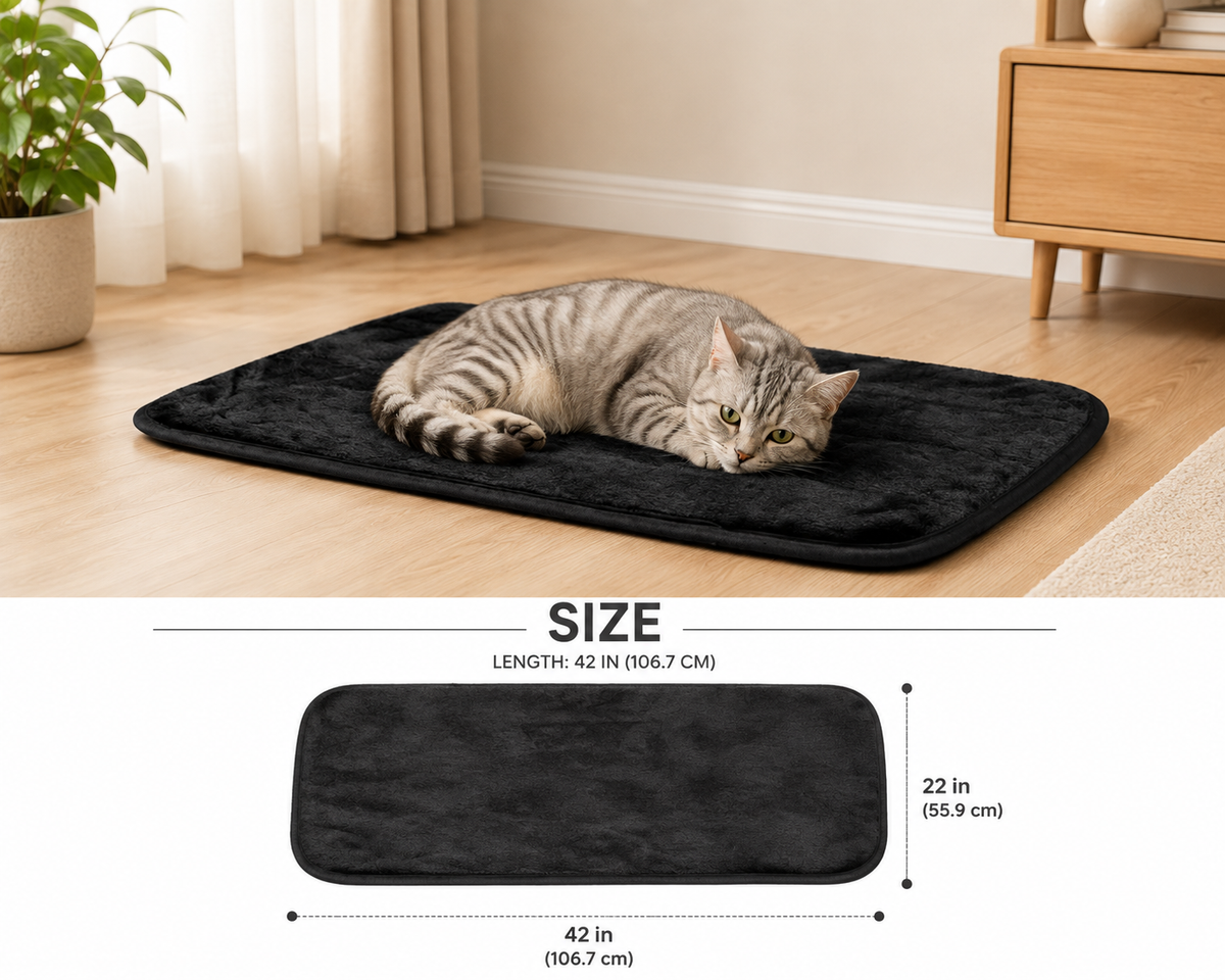 Plush Dog Crate Mat