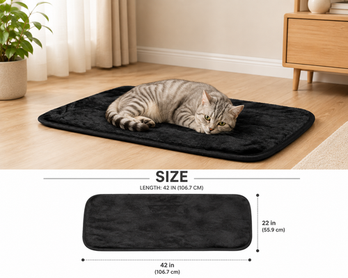 Plush Dog Crate Mat