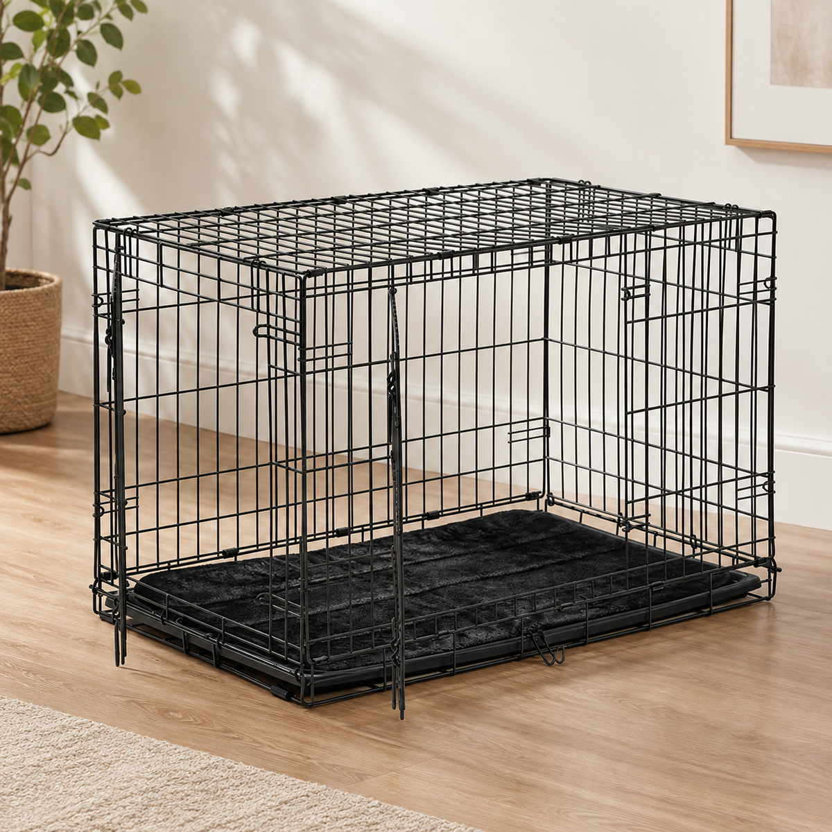 Plush Dog Crate Mat