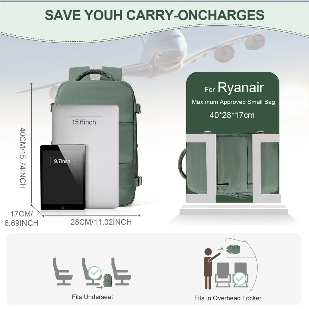 Cabin Bag Travel Backpack for Men and Women