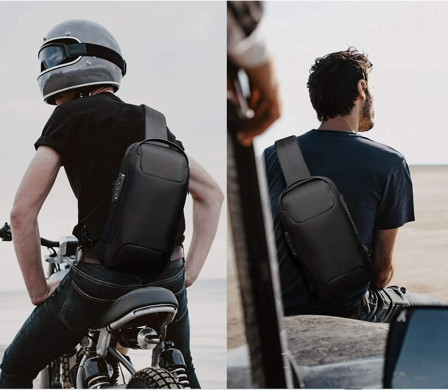 Anti-Theft Crossbody Men'S Waterproof Bag - USB 