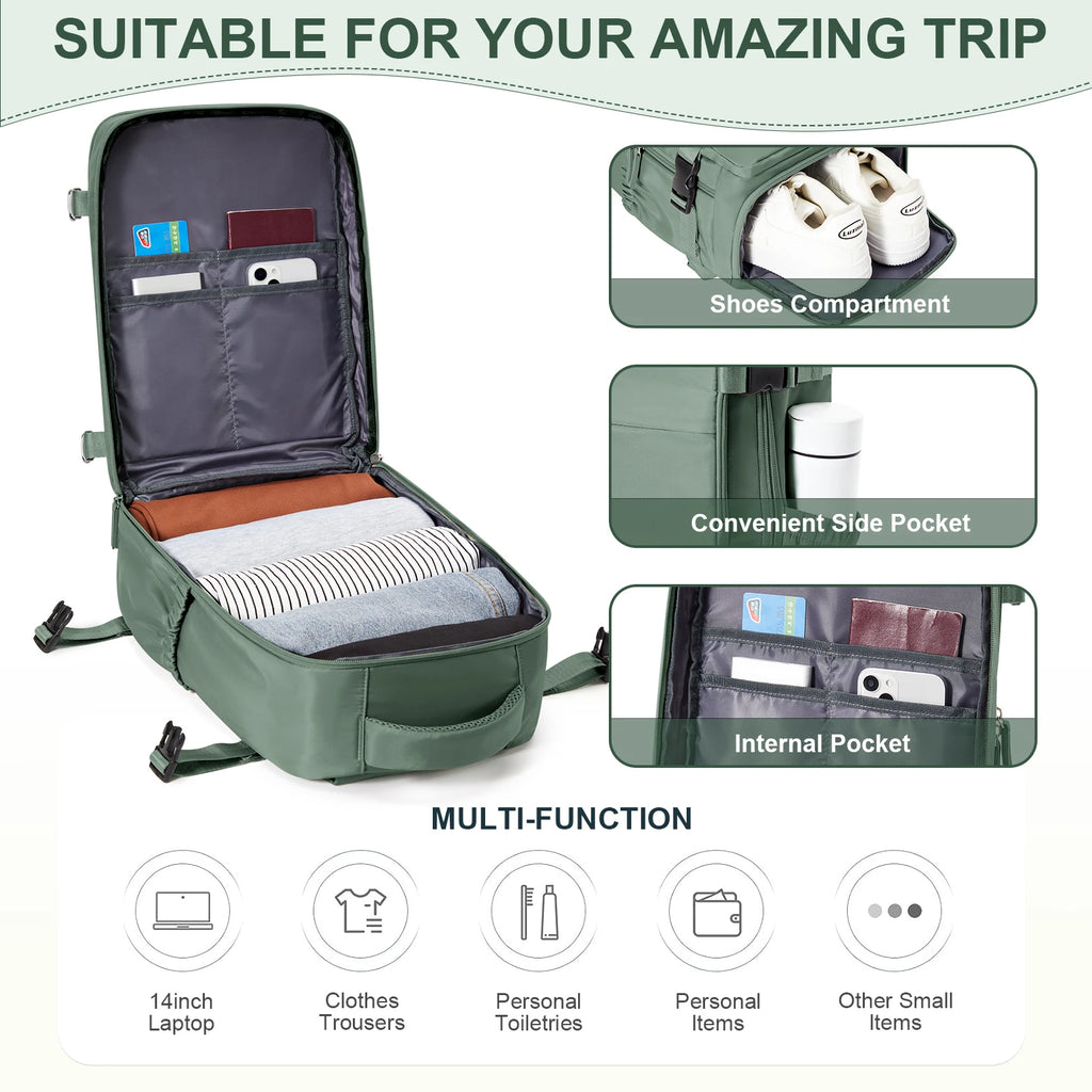 Cabin Bag Travel Backpack for Men and Women