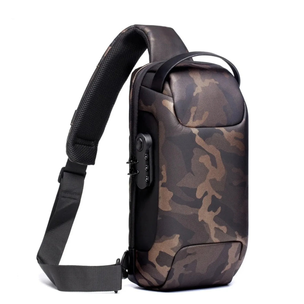 Anti-Theft Crossbody Men'S Waterproof Bag - USB 