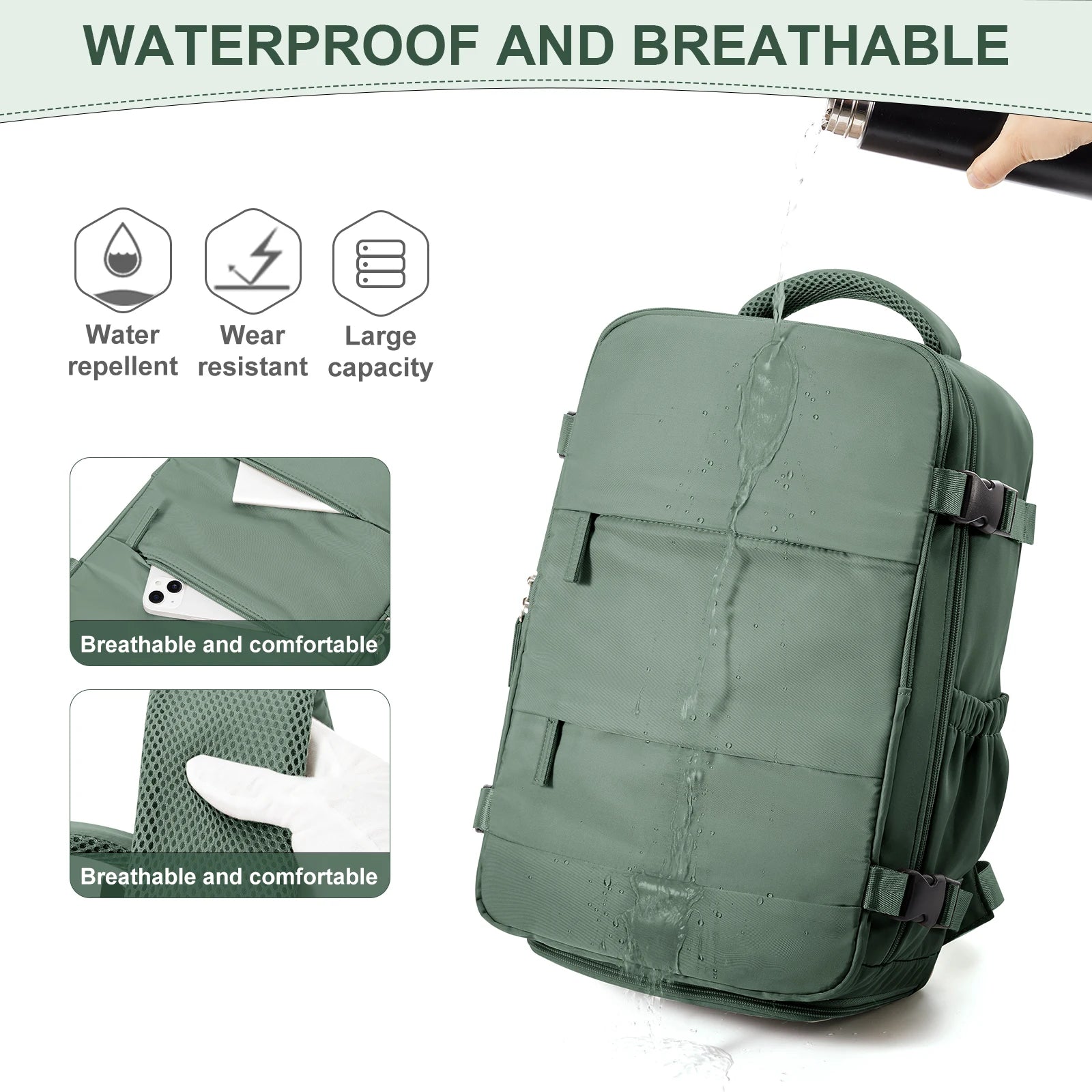Cabin Bag Travel Backpack for Men and Women