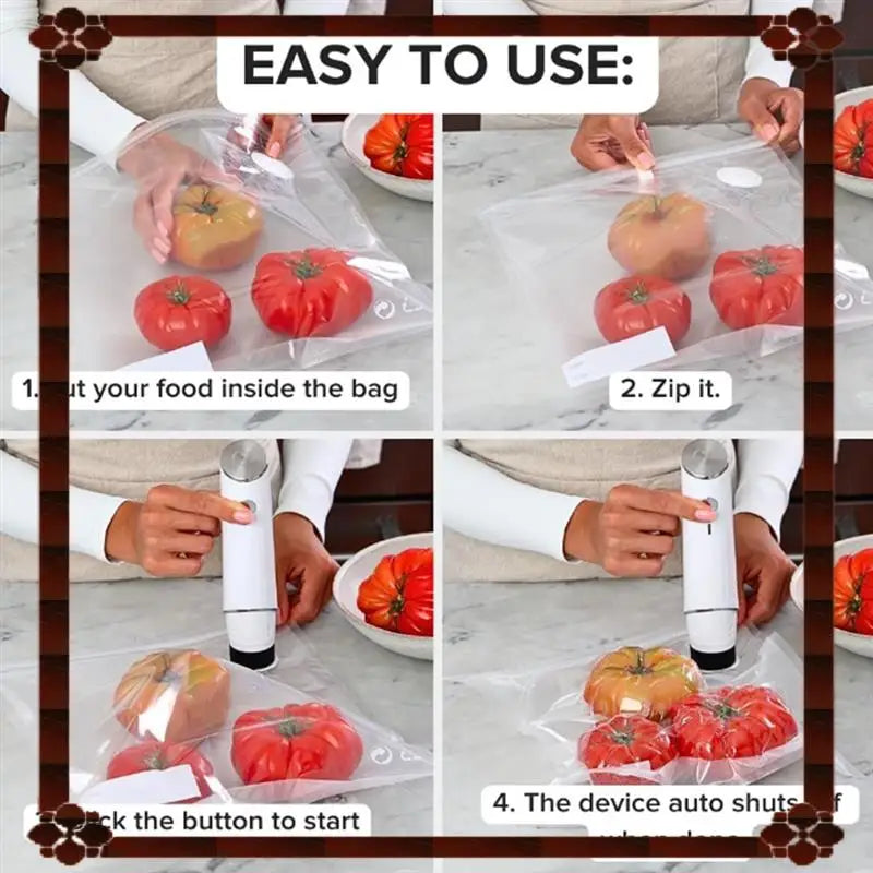 Powerful Vacuum Sealing Machine - Portable Meal Saver 